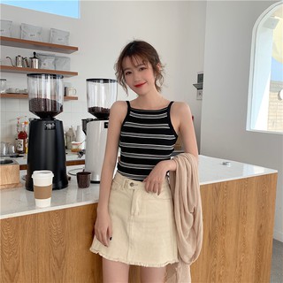 Áo thun quây đen sọc trắng DA325