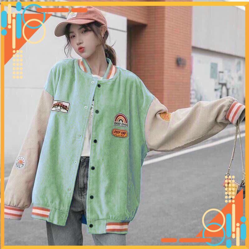 [FreeShip] Áo Khoác Bomber Nhung Cầu Vồng Chất Vải Mềm Mịn NV*** | BigBuy360 - bigbuy360.vn