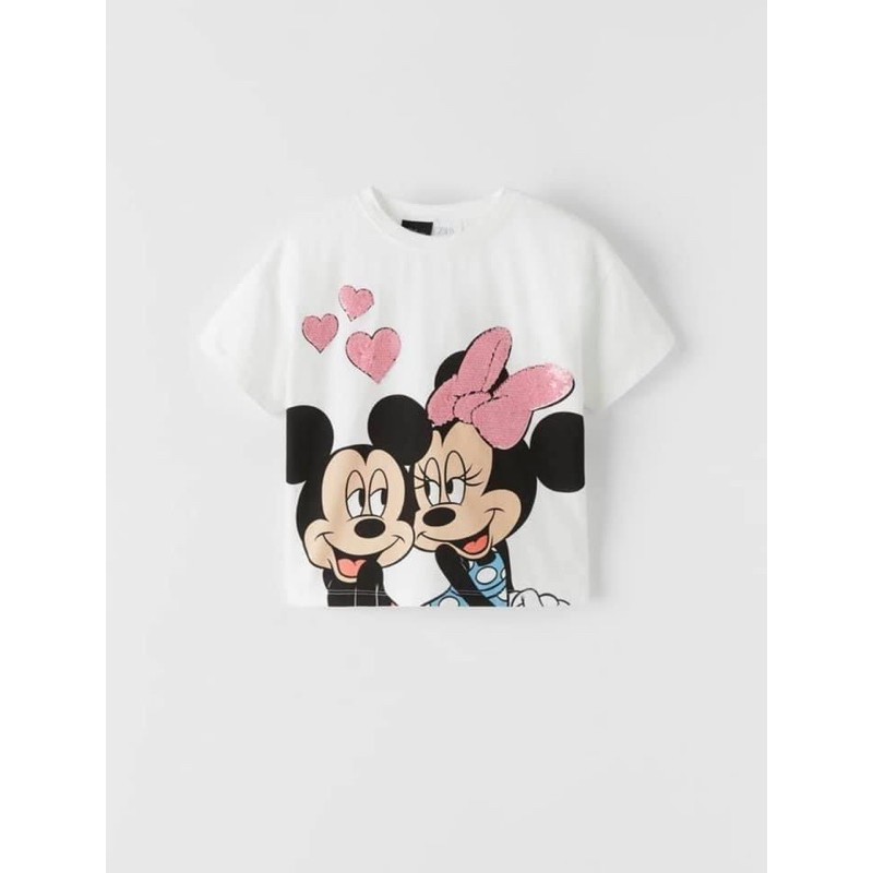 Áo phông bé gái Minnie Mickey