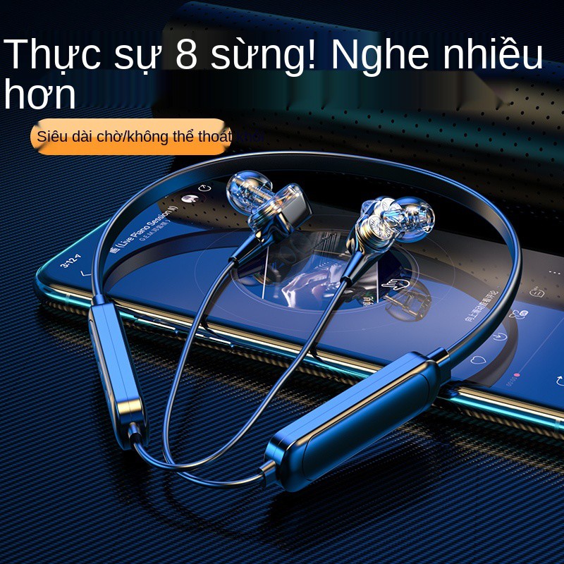 Tai Nghe Bluetooth Không Dây Cổ Treo Cổ In-ear Đeo Tai Thể Thao Chạy Bộ Áp Dụng Cho Huawei AppleoppoXiaomi Android Đa Nă