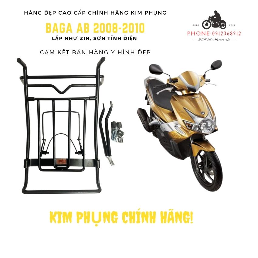 Baga xe AB 2010, ab 2008, ab 2009 Kim Phụng Chính Hãng