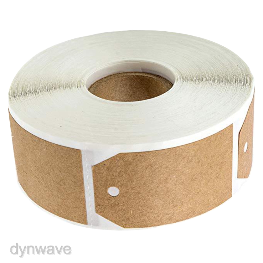 Set 300 Nhãn Dán Giấy Kraft Nâu Tự Nhiên 1.2x2 &quot;Dùng Trang Trí Quà Tặng