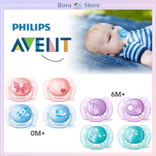 Ti giả Avent Ultra Air, Ultra Soft chỉnh nha đầu dẹt chính hãng