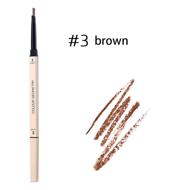 Bút Kẻ Lông Mày 2 Trong 1 Xoay Tự Động Chống Thấm Nước Lâu Trôi