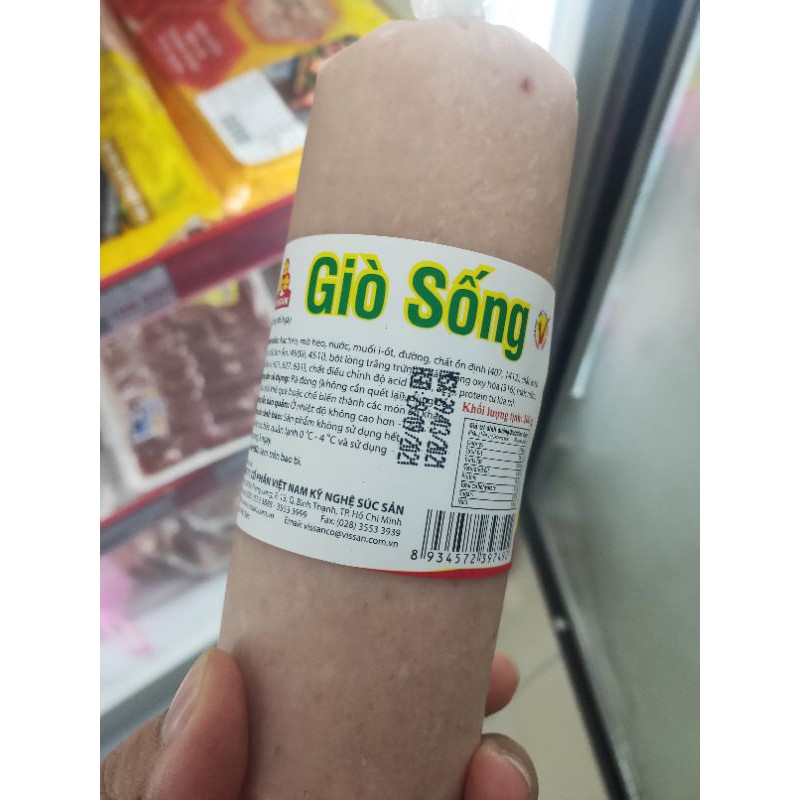 Giò sống Vissan cây 200g