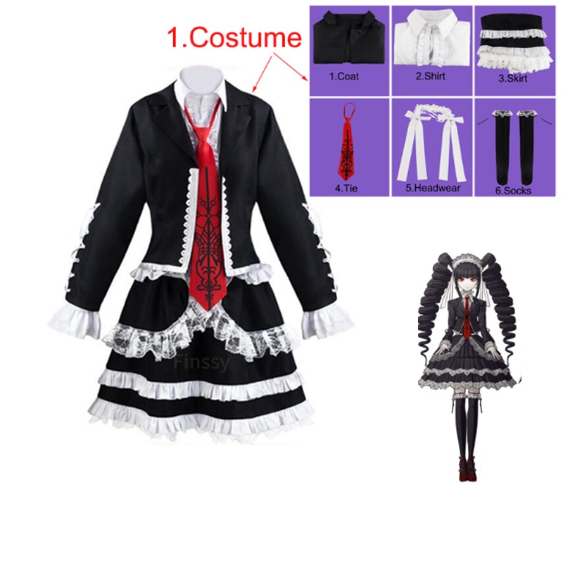 Bộ đồ hóa trang nhân vật Anime Danganronpa Celestia Ludenberg xinh xắn đáng yêu