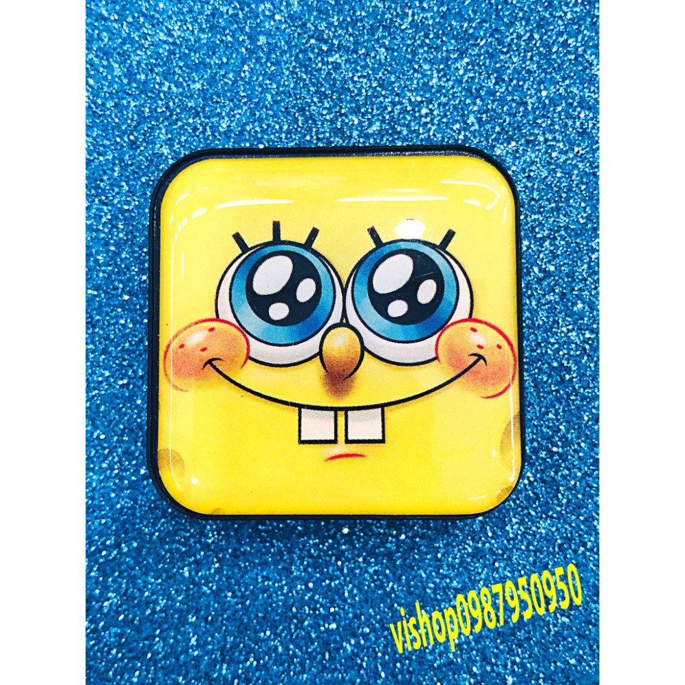 Máy nghe nhạc hình SpongeBob RĂNG dễ thương mp3 hỗ trợ thẻ nhớ 8gb sd tf + tai nghe chất lượng cao