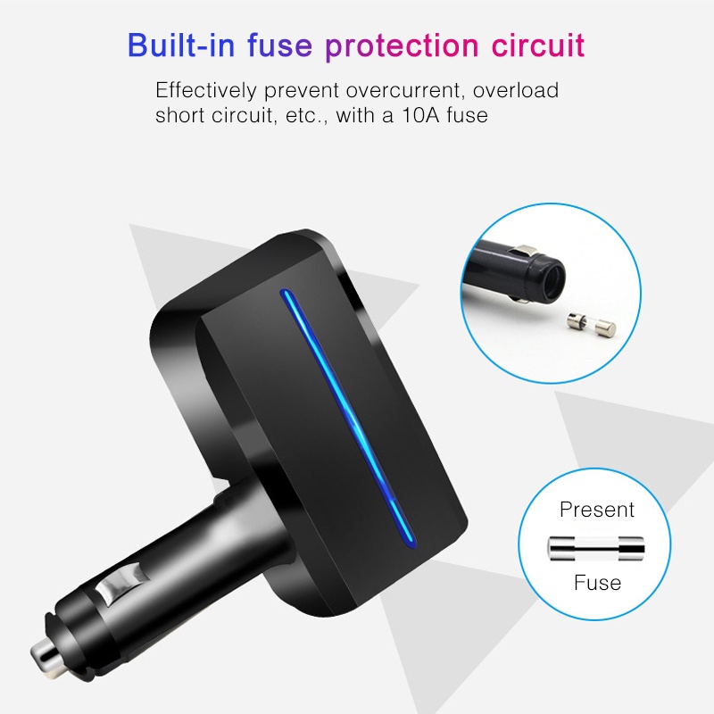 Tẩu Sạc Nhanh 80W 4 Cổng USB Kép Cho Android iPhone