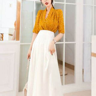 [ORDER] ÁO CỔ V - HÀNG LỤA CAO CẤP ( CẢ BỘ ib)