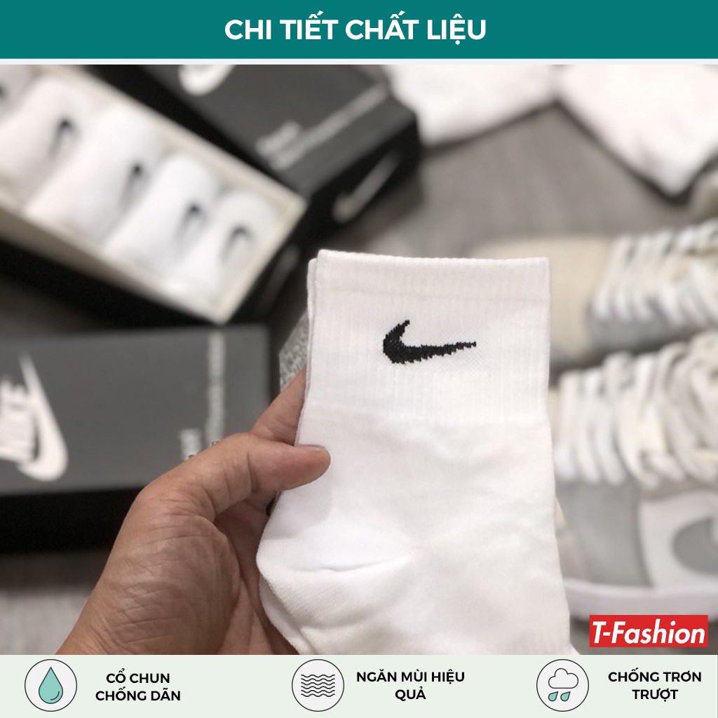 Tất Nike cao cổ chống trơn, vớ nike hàng xuất khẩu chống trơn, vớ thể thao thích hợp dạo phố, đá bóng, cầu lông tập gym