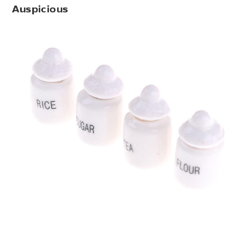 Bộ 4 Lọ Gốm Sứ Màu Trắng Dễ Thương Dùng Trang Trí Nhà Cửa