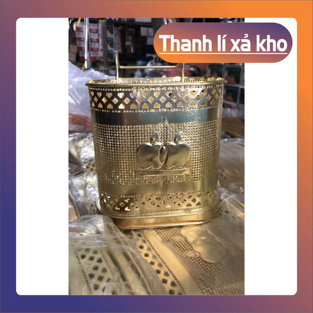 Ống Đựng Đũa 𝑭𝑹𝑬𝑬𝑺𝑯𝑰𝑷 Ống đũa Mạ Vàng đồng đẹp, sang trọng