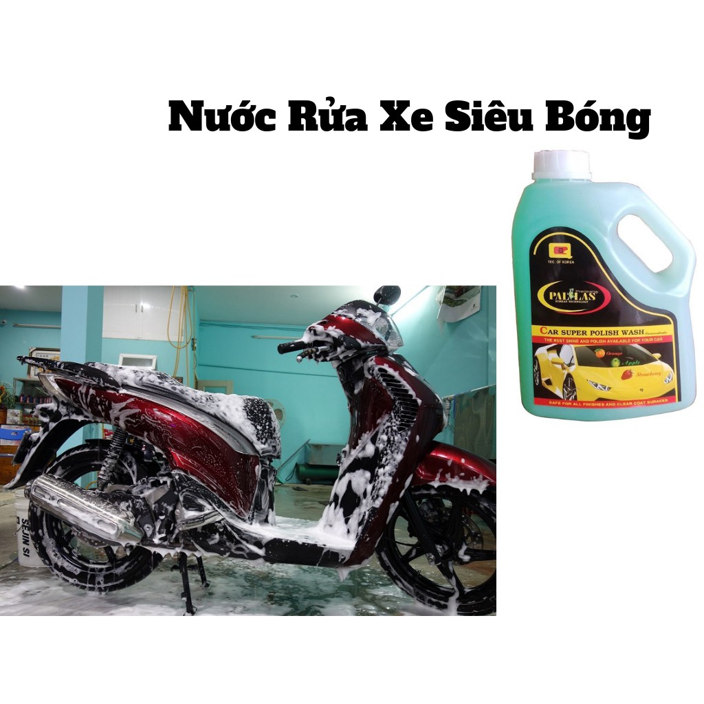 Dung Dịch Nước Rửa Xe Siêu Bóng Tạo Bọt Pallas 1500ml