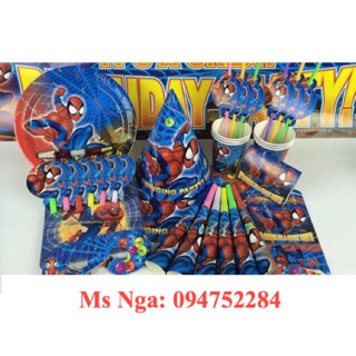 Combo đồ trang trí sinh nhật+ 5 ảnh chibi bé+ bóng