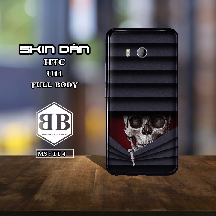 Bộ Skin Dán Cho HTC U11 Full Lưng Viền, Dùng thay ốp lưng cực chuẩn chống thầm cao cấp