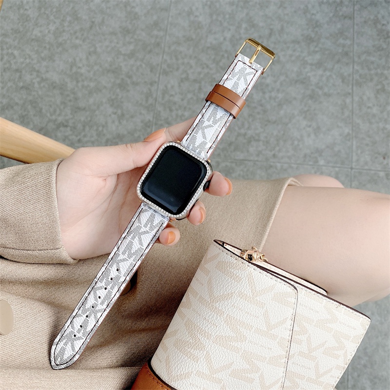 Dây Đeo Thay Thế Từ Da Sang Trọng Cho Đồng Hồ Thông Minh Iwatch Series 7 6 Se 5 4 3 2 1 Apple 38/ 40/ 41/ 42/ 44/ 45MM