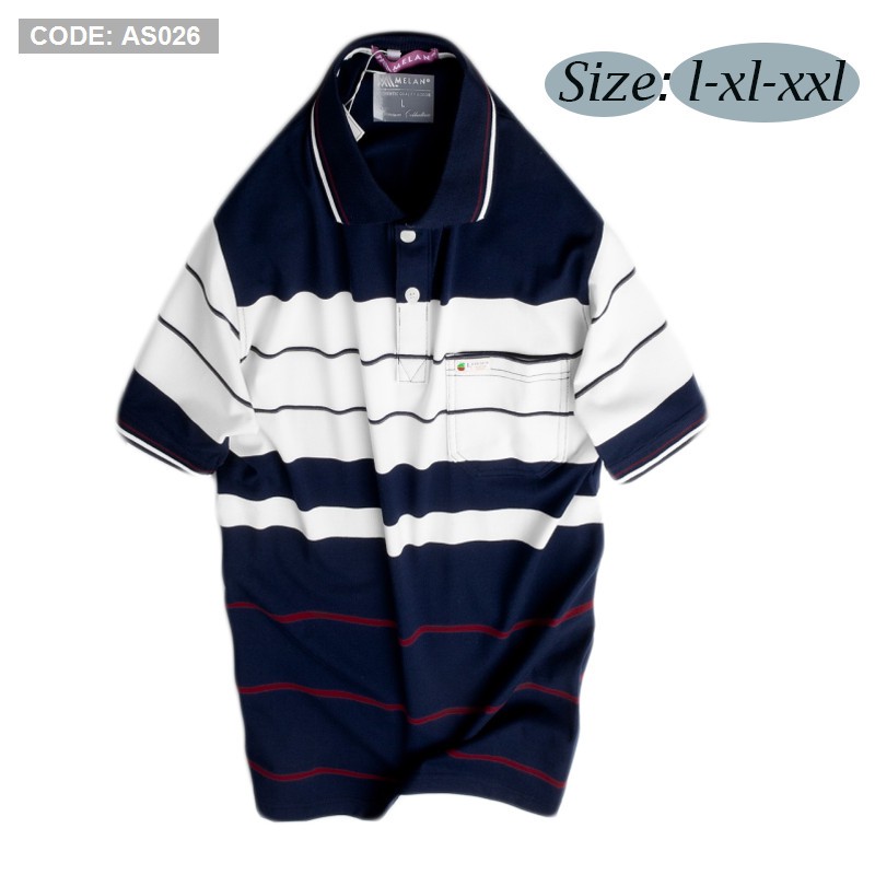 Áo Thun Nam Lớn Tuổi Có Túi BIG SIZE -  Áo Polo Nam Trung Niên Có Túi vải cá sấu Cotton xuất xịn, form xuông thoải mái