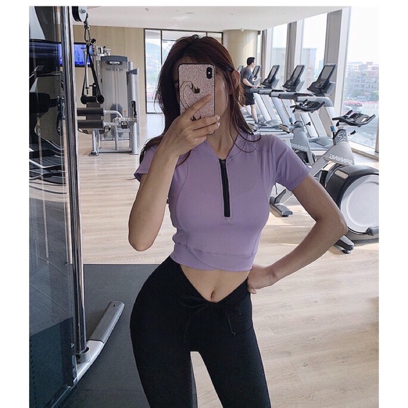 Croptop Khoá kéo Chất Poly dai mịn | BigBuy360 - bigbuy360.vn