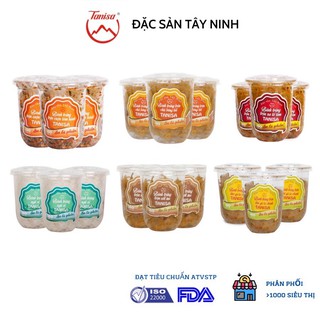 Combo 3 bánh tráng trộn Tanisa 35gr, nhiều mùi vị, ăn vặt siêu ngon, an toàn VSTP, có chứng nhận ISO:22000