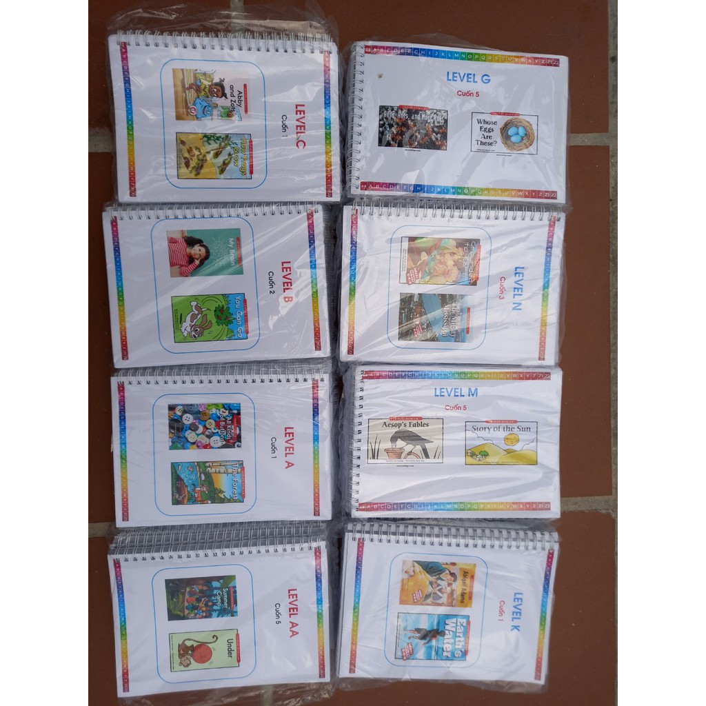 Bộ in gộp 5-6c Razkids Level aa/Level A/Level B/Level C
