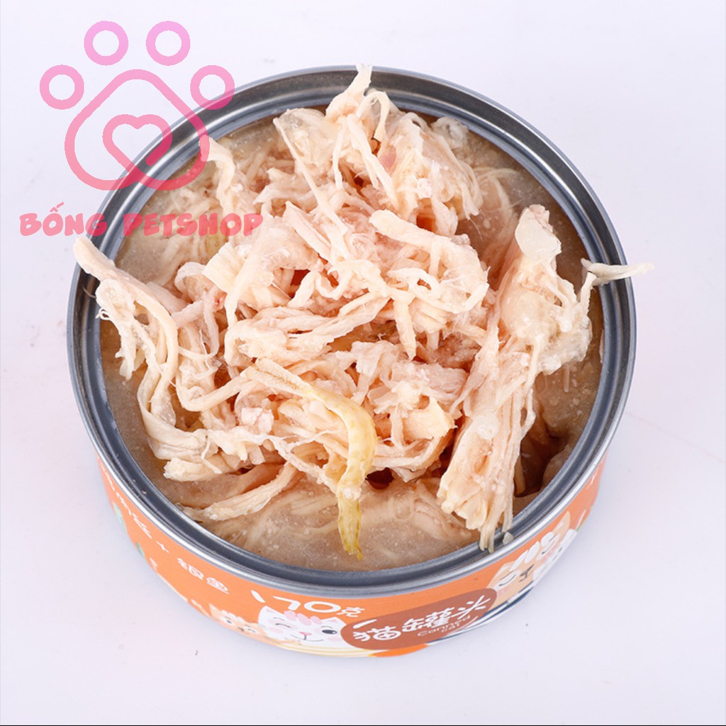 Súp thịt hộp cho mèo - Pate mèo, thức ăn ướt 170g