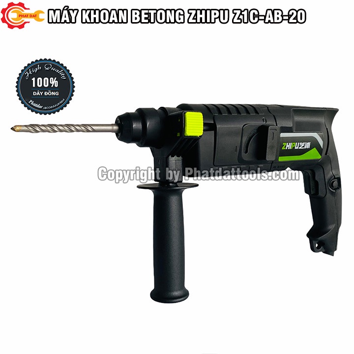 Máy Khoan Betong ZHIPU Z1C-AB-20  - Tặng Kèm 4 Mũi Khoan Betong 6-8-10-12 - Công Nghệ Đức - Bảo Hành 6 Tháng