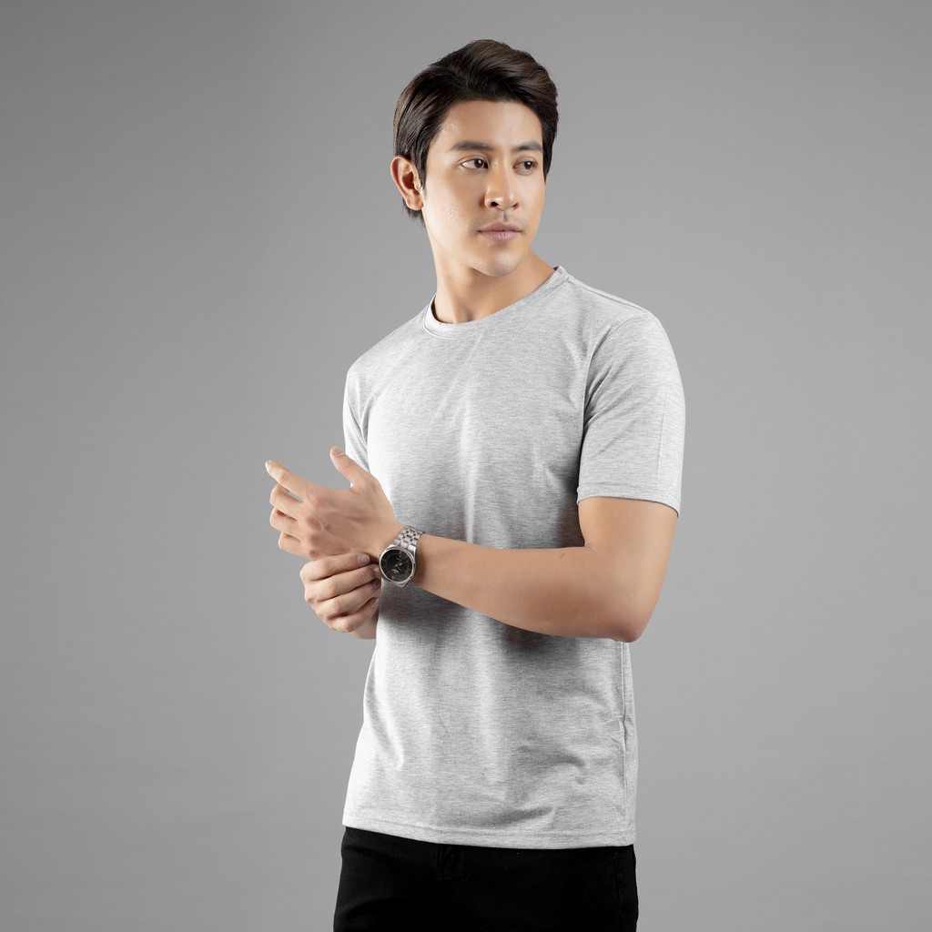 Áo thun nam cổ tròn Galvin vải cotton co giãn cộc tay ngắn lỡ bộ 4 màu APGV5 - Leo Vatino | BigBuy360 - bigbuy360.vn