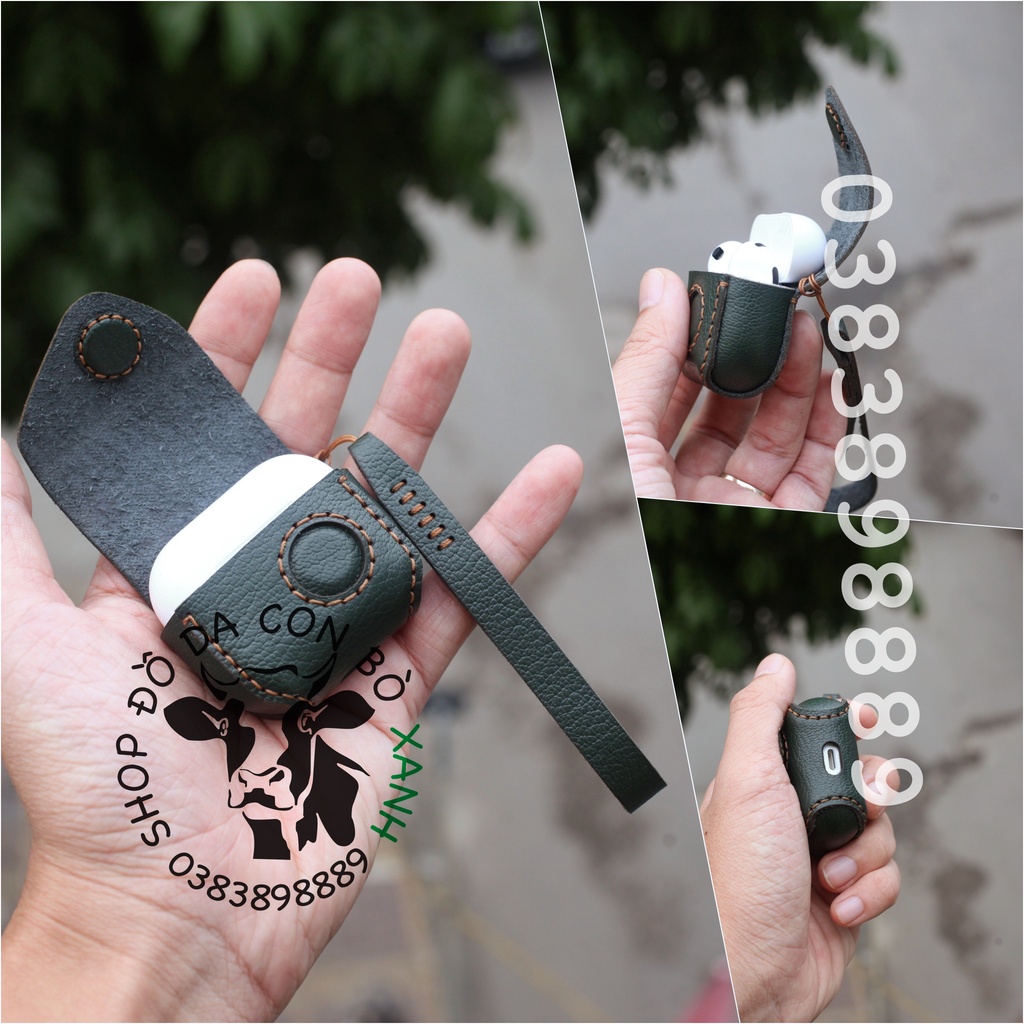 Bao da Apple Airpods 3, Airpod 3, AP3, airpods3, airpod3 handmade da thật