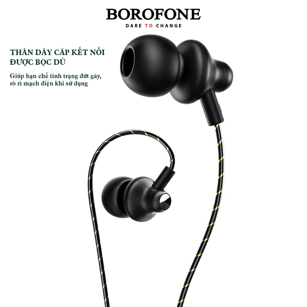 Tai nghe có dây nhét tai BOROFONE BM42 Sophisticated - AK Mobile