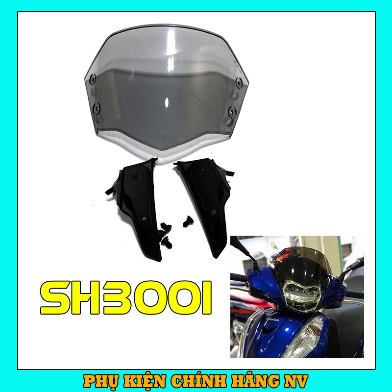 Kính chắn gió xe máy SH300I trong suốt Zhi.pat chính hãng – BH 12 Tháng
