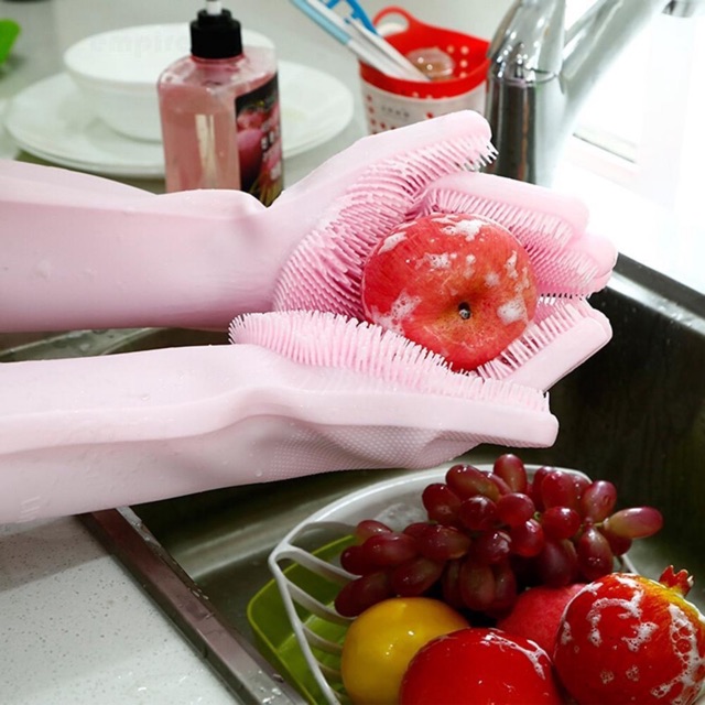 Găng tay rửa chén cao su silicon