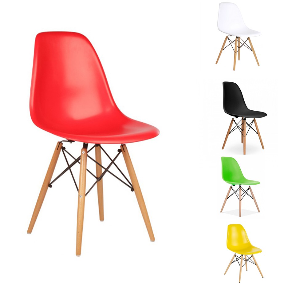 Ghế nhựa chân gỗ Eames ( LA_C002 )