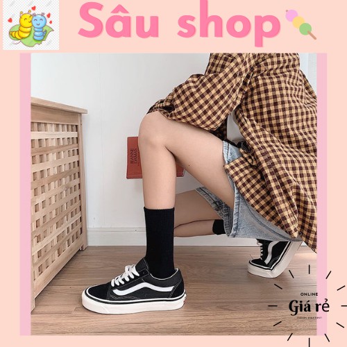 [Mã INCU1114 giảm 25% đơn 99K] TẤT cao cổ trắng đen trơn🔥GIÁ HẤP DẪN🔥 Tất thể thao nam nữ co giãn tốt