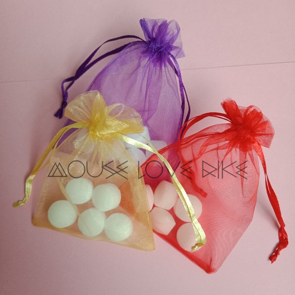 Túi voan lưới nhiều màu có dây rút kèm long não đuổi gián đuổi kiến - mouse love rice