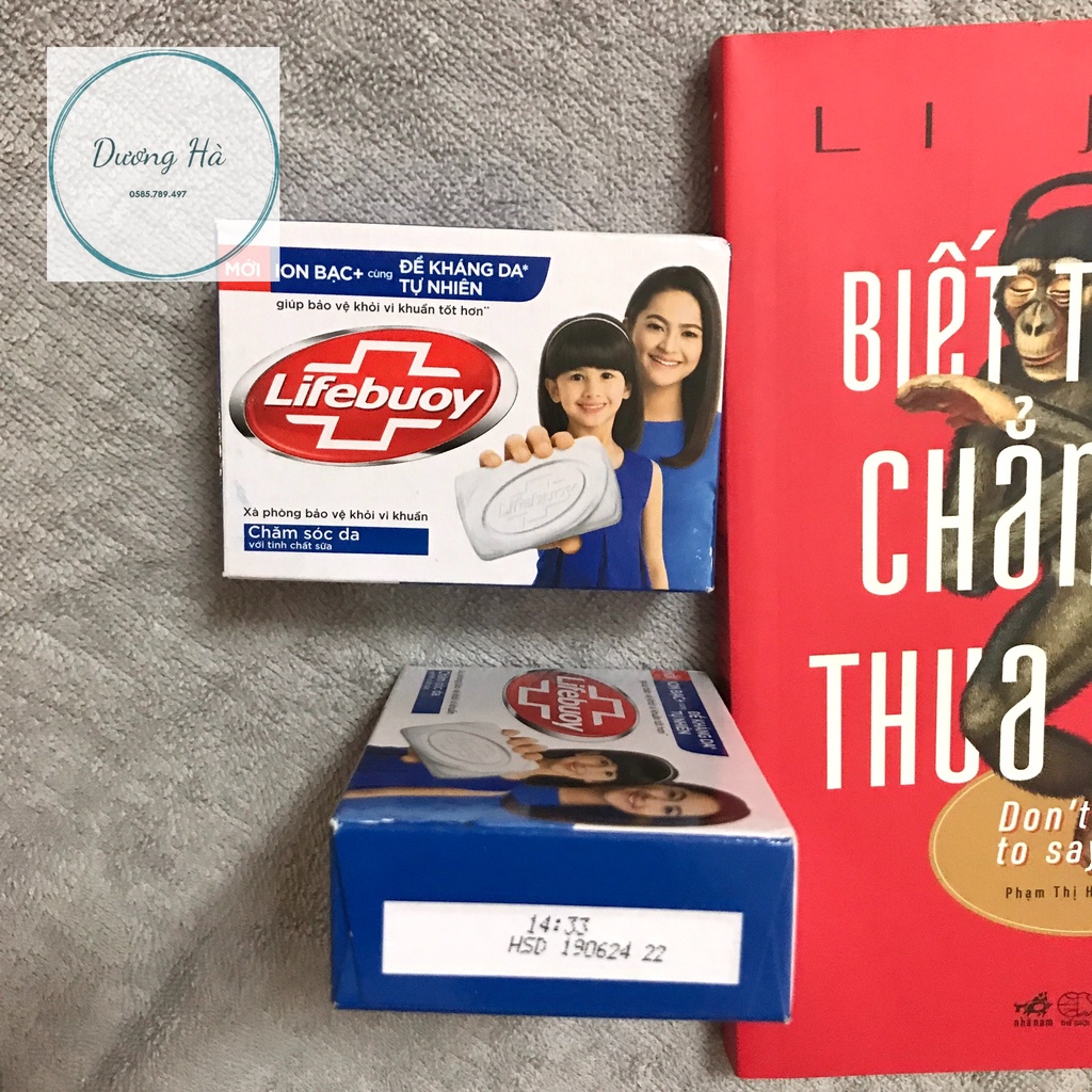 Bánh xà bông tắm Lifebuoy 90g xanh dương chăm sóc da