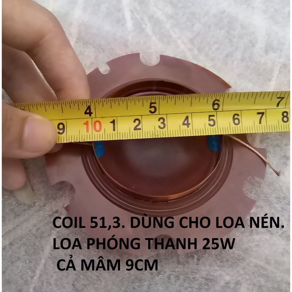 COMBO 5 CÁI COIL LOA PHÓNG THANH 50W - COIL 52MM