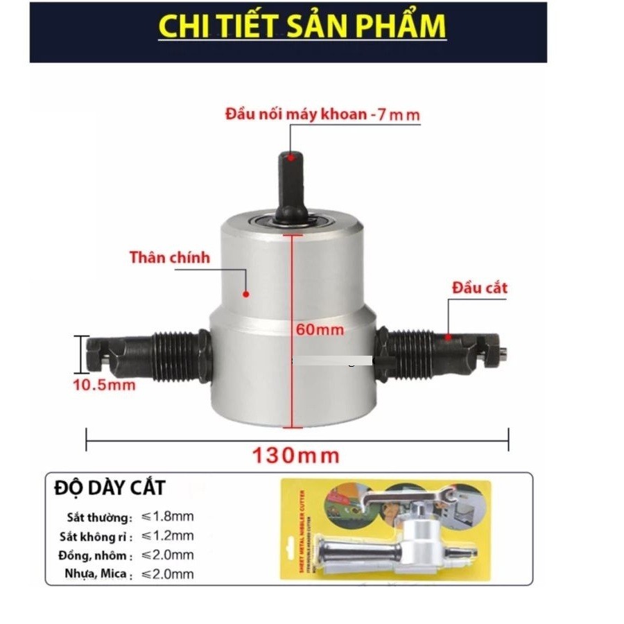 Đầu cắt tôn đa năng - 22vtth