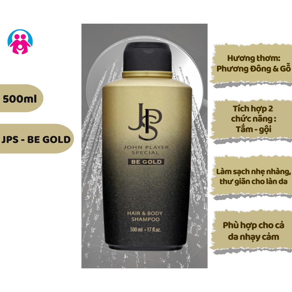 Sữa Tắm Gội Cho Nam JPS - Be Gold 500ml