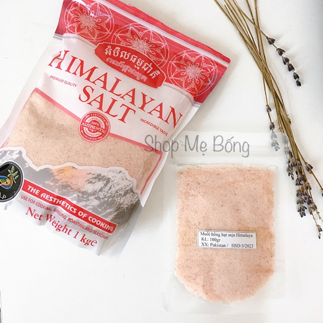 Muối hồng hạt mịn Himalaya 100gr