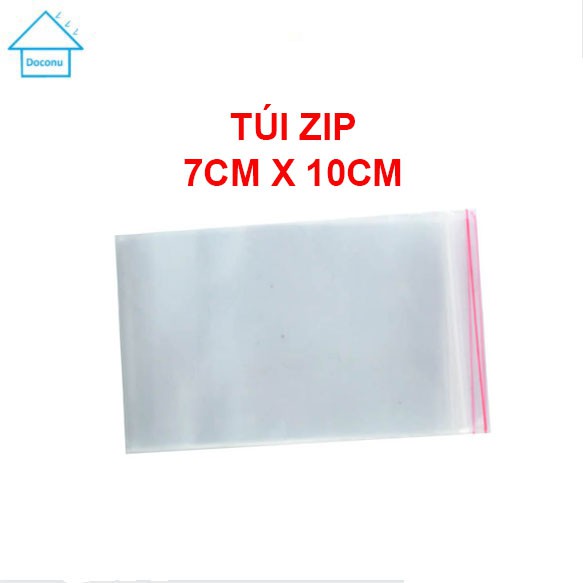 Túi zip mini đựng gia vị, đồ nhỏ 7 x 10cm DOCONU