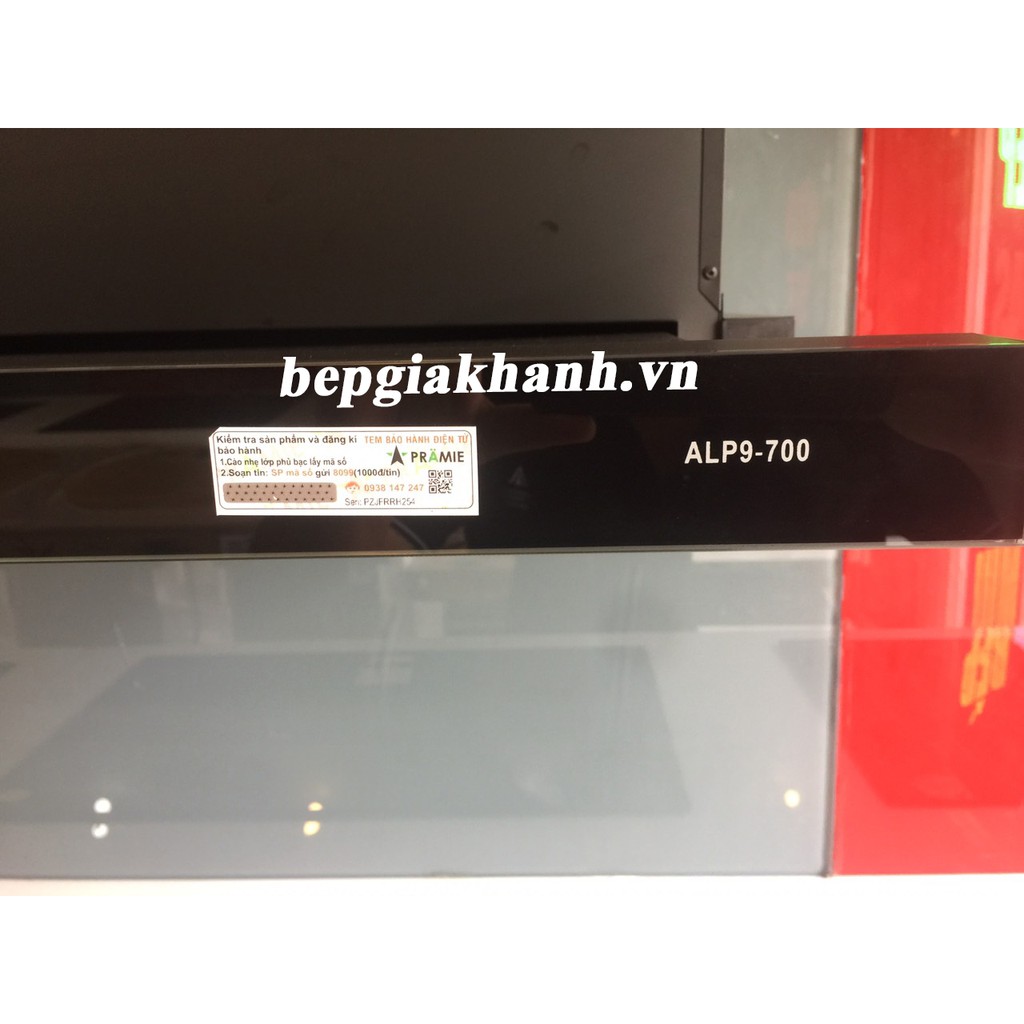 Máy hút mùi lắp âm tủ Pramie ALP9-700 nhập khẩu Thái Lan