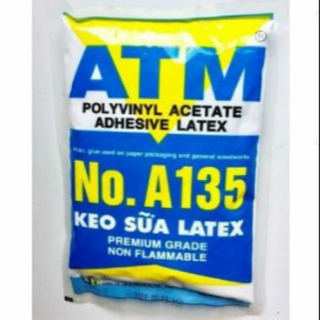Combo keo sữa Latex ATM và chổi quét keo 2'