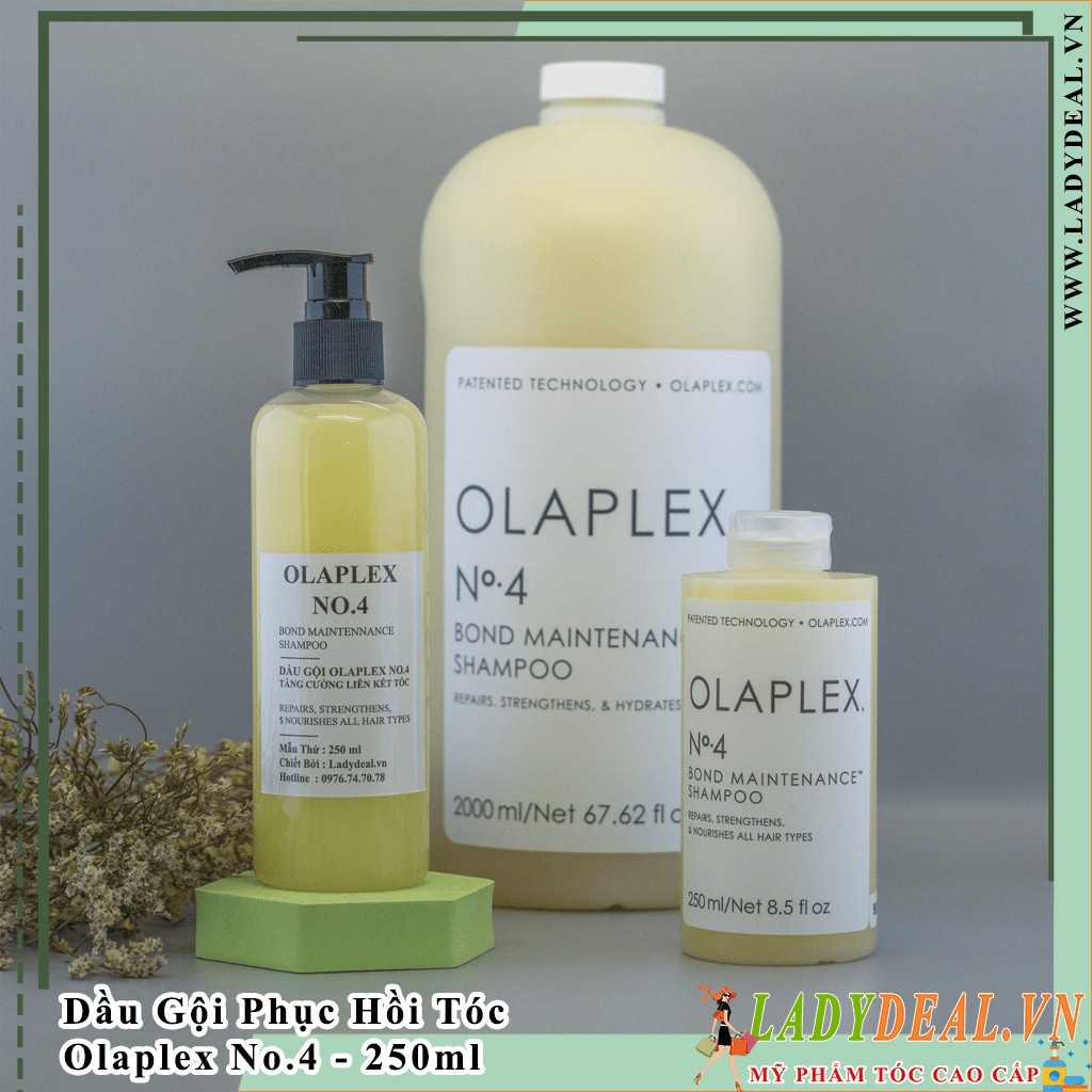 BỘ GỘI XẢ OLAPLEX SỐ 4 &amp; SỐ 5 PHỤC HỒI TÓC KHÔ XƠ HƯ TỔN USA 250ML