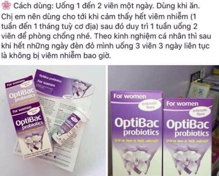 Men Vi Sinh Optibac Tím 30v