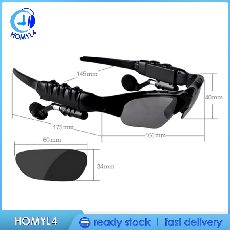 [CAMILA] Sports Bluetooth Sunglasses Polarized Glasses Stereo Headset Headphone for Men Eyewear