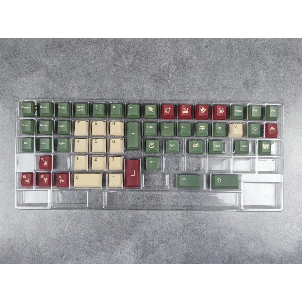 Gói phím cắm trại GMK, 129 phím keycaps Cherry Profile DYE-SUB Cá nhân hóa GMK Keycaps cho Bàn phím cơ / Bàn phím cơ chơi game
