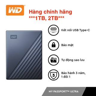  Ổ cứng di động WD My Passport Ultra USB Type-C 3.0 - Bảo hành 3 năm - Hàng Chính Hãng