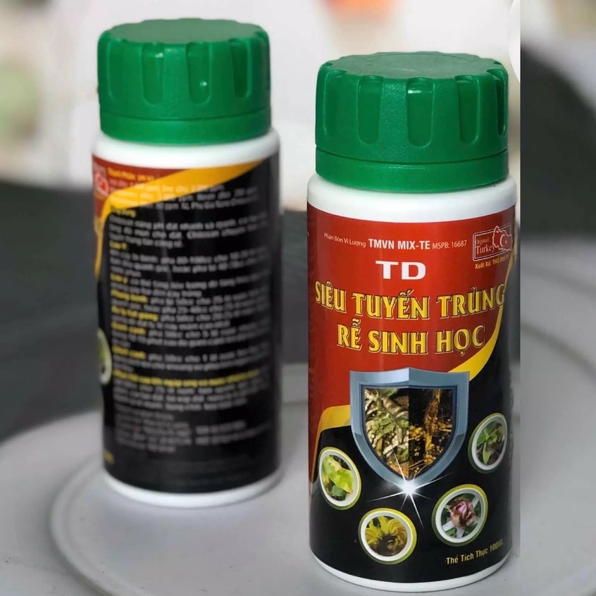 Siêu Tuyến Trùng Rễ Sinh Học , xuất xứ: Thổ Nhĩ Kỳ, chuyên dùng cho mai, hoa hồng, cây kiểng