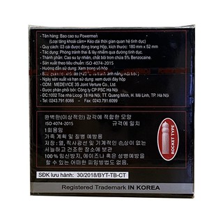 [SHIP CỰC NHANH] Bao Cao SU Power Men Long Shock Type (Hộp 3 cái)