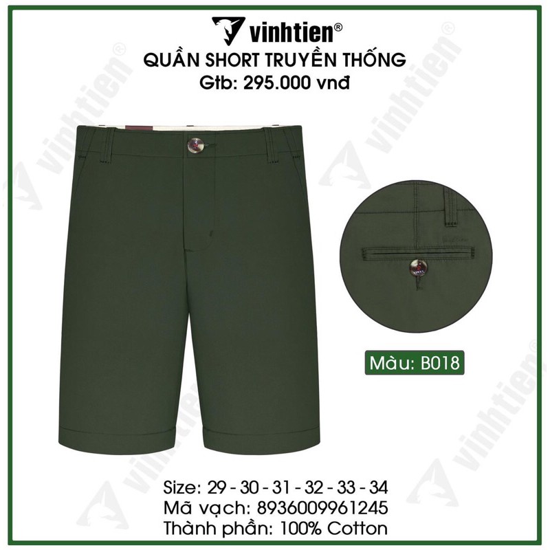 Quần short nam vĩnh tiến